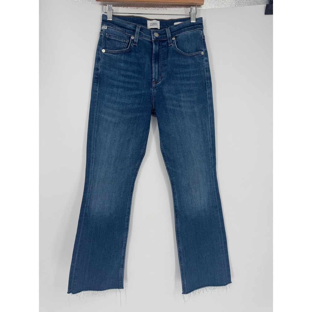 Citizens of Humanity Isola Cropped Bootcut Jeans Blue High Rise Size 25 NWOT